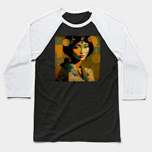 Asian Abstract #13 Baseball T-Shirt